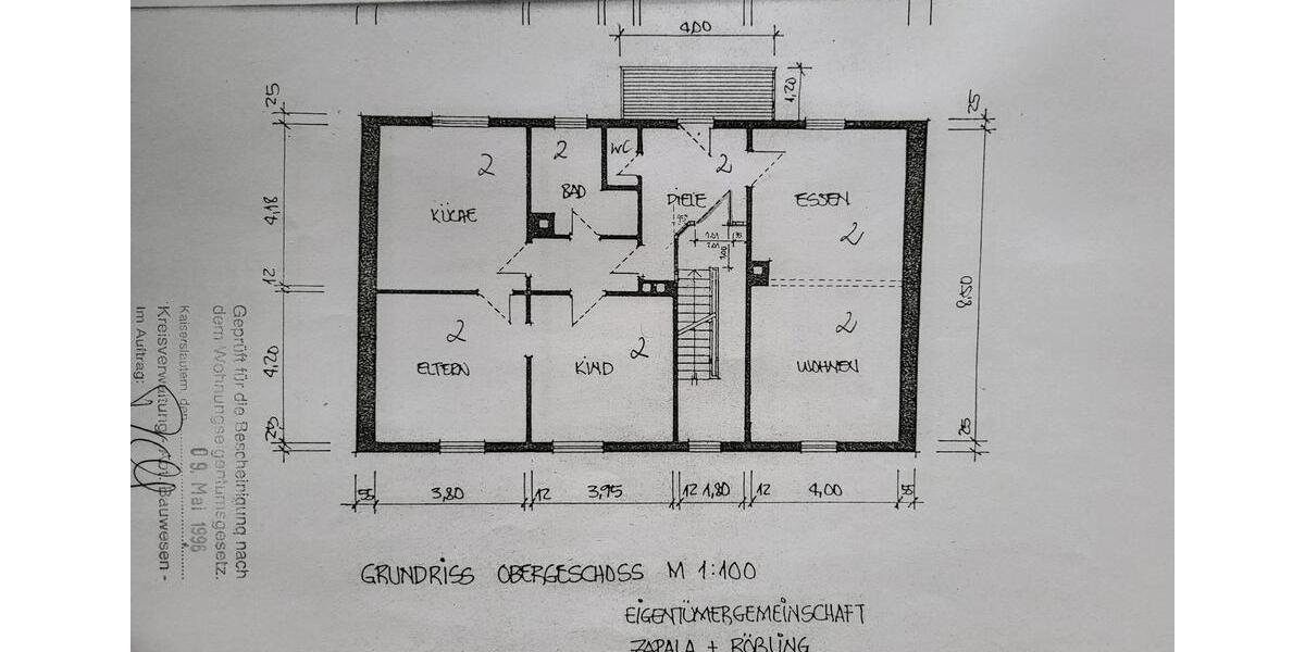 Etagenwohnung Otterbach - 3 Zimmer, 94 m&sup2;, 195.000&euro; | Angebot:26083920