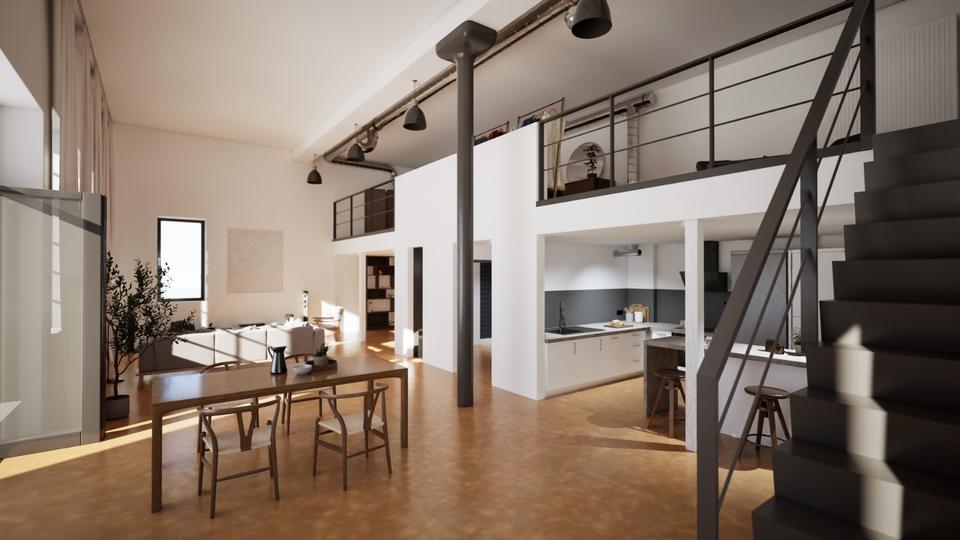 Loft - Studio - Atelier Kaiserslautern Betzenberg - 3.5 Zimmer, 142 m&sup2;, 400.000&euro; | Angebot:25879778