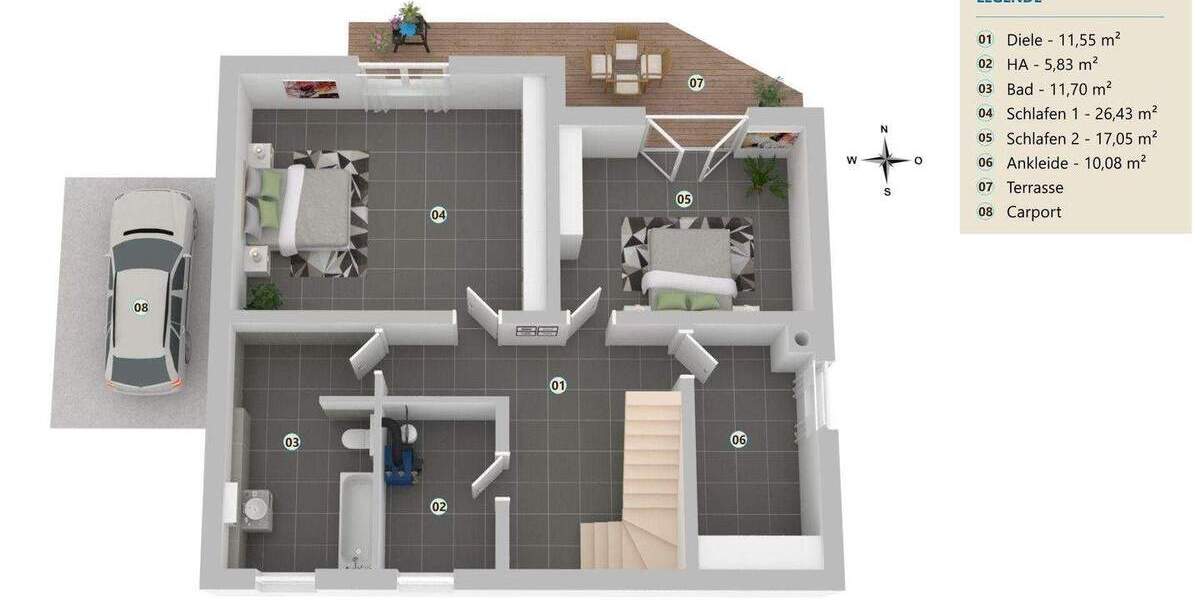 Einfamilienhaus Kaiserslautern Hohenecken - 7 Zimmer, 215 m&sup2;, 2.500&euro; | Angebot:25760514