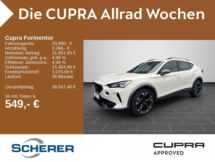 Cupra Formentor 19.300 km 32.490 € Neustadt a.d. Weinstraße 67433