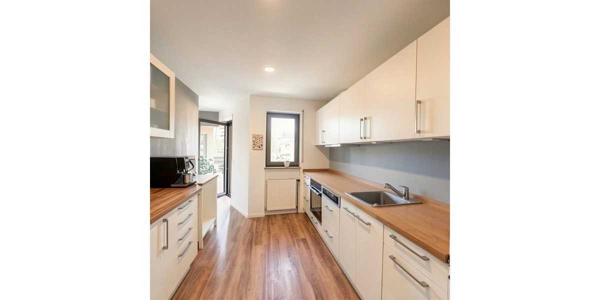Modernisiertes Raumwunder: 130 m² Etagenwohnung mit 2 Balkonen und Garten - Etagenwohnung Otterberg | Angebot:27178789