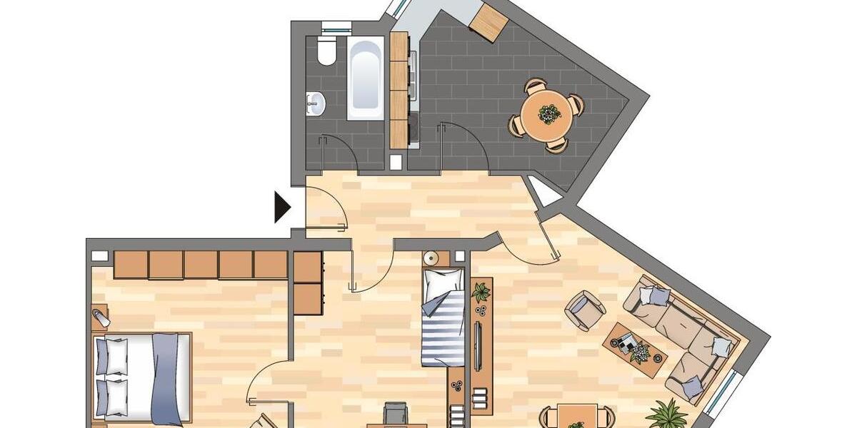 Etagenwohnung Neustadt an der Weinstraße - 3 Zimmer, 71 m&sup2;, 759&euro; | Angebot:26637855