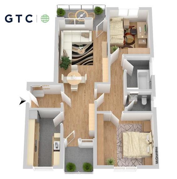 Etagenwohnung Kaiserslautern Engelshof - 3.5 Zimmer, 85 m&sup2;, 618&euro; | Angebot:26540808