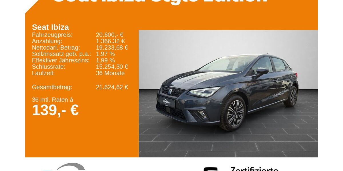 Seat Ibiza 12.815 km 19.500 &euro; Kaiserslautern 67657