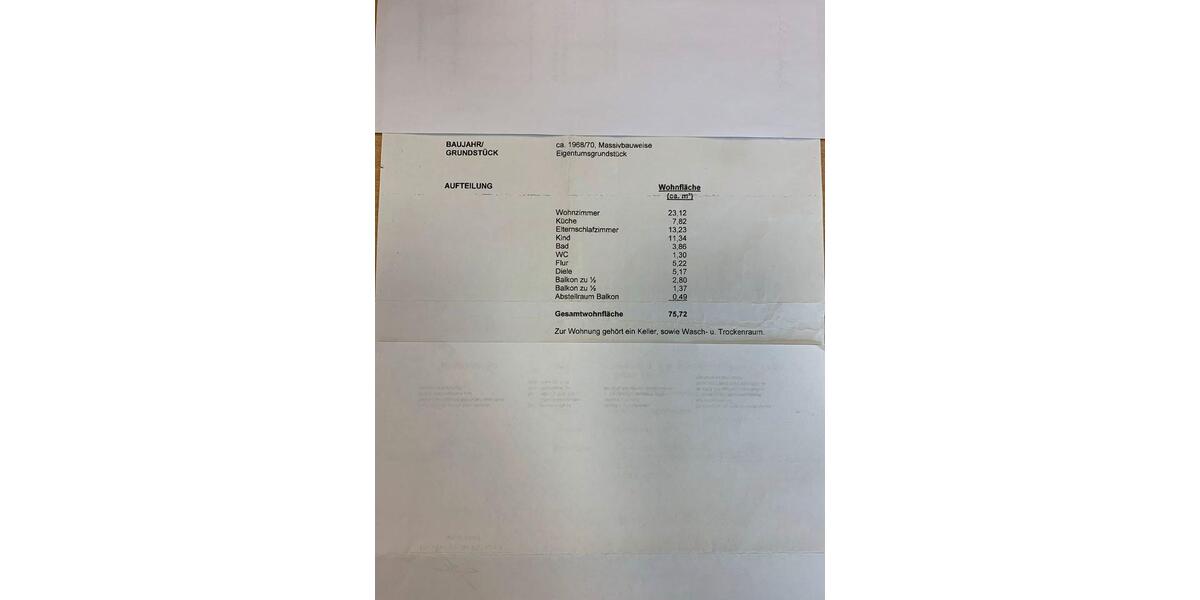 Etagenwohnung Kaiserslautern Bahnheim - 3 Zimmer, 76 m&sup2;, 169.000&euro; | Angebot:22930623