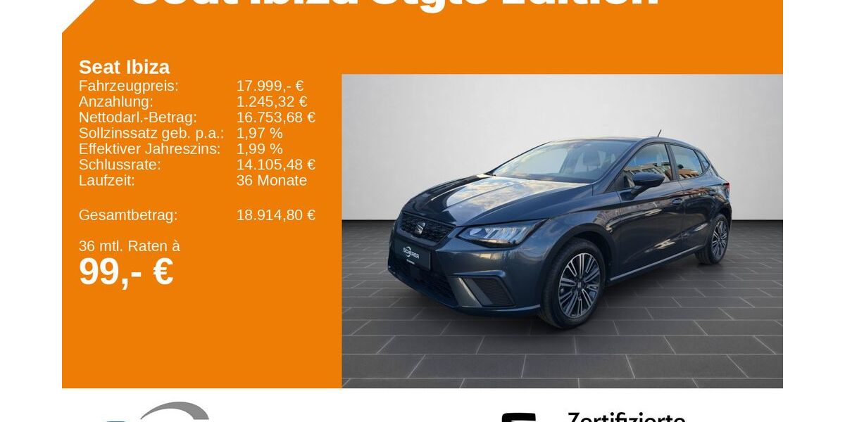 Seat Ibiza 16.299 km 16.890 &euro; Kaiserslautern 67657