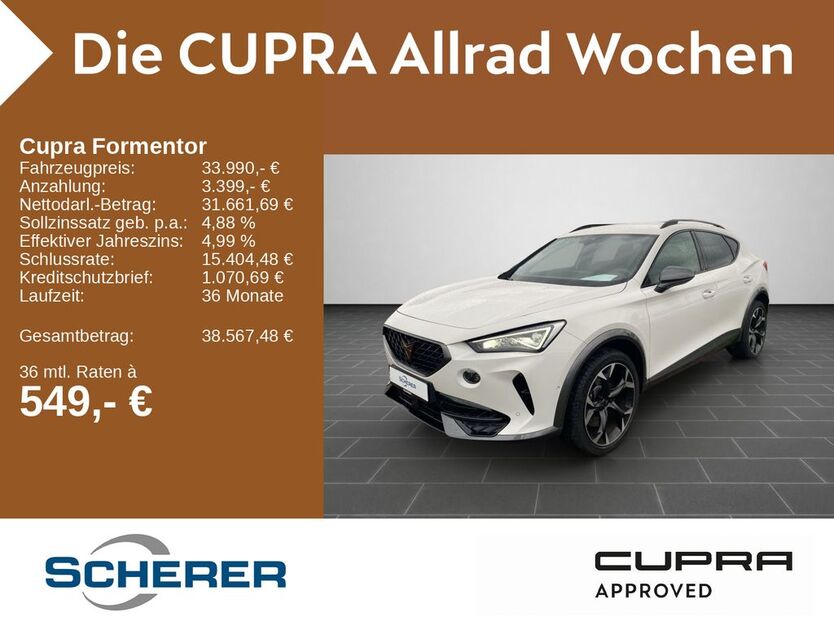 Cupra Formentor 18.500 km 32.490 € Neustadt a.d. Weinstraße 67433