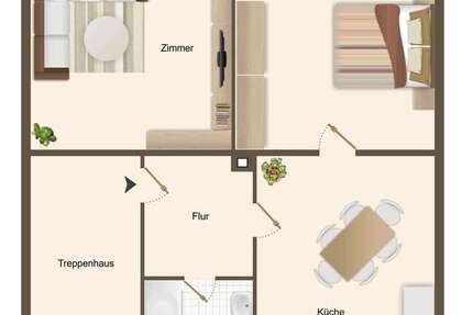 Wohnung zum Mieten in Lambrecht 500 € 52 m²