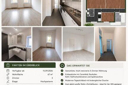 Wohnung Kaiserslautern Betzenberg - 3 Zimmer, 67 m&sup2;, 790&euro; | Angebot:27612781