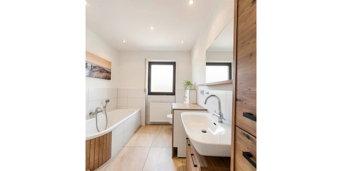 Modernisiertes Raumwunder: 130 m² Etagenwohnung mit 2 Balkonen und Garten - Etagenwohnung Otterberg | Angebot:27178789