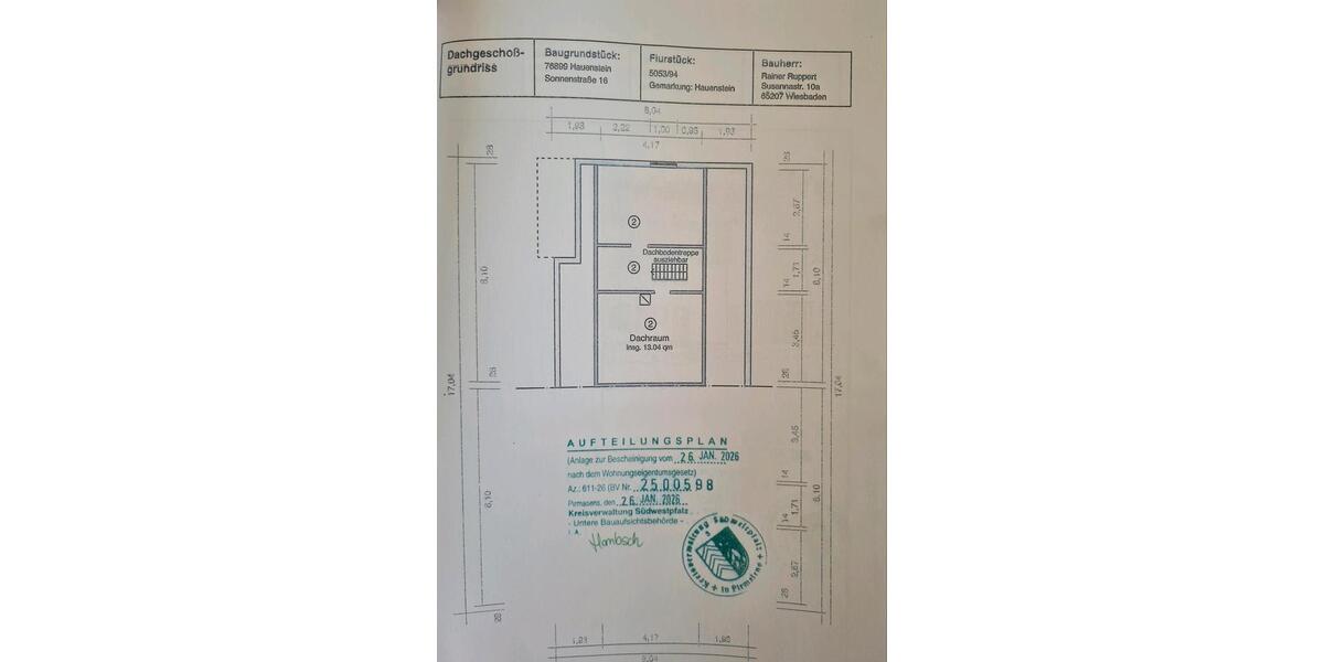 Etagenwohnung Hauenstein - 2 Zimmer, 48 m&sup2;, 69.800&euro; | Angebot:26737860