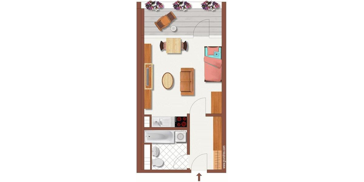 * LEBHAFTES Haus - schön renovierte 1 ZW * Aufstocker willkommen * für 1 PERSON * BEZTENBERG * 1 zimmer