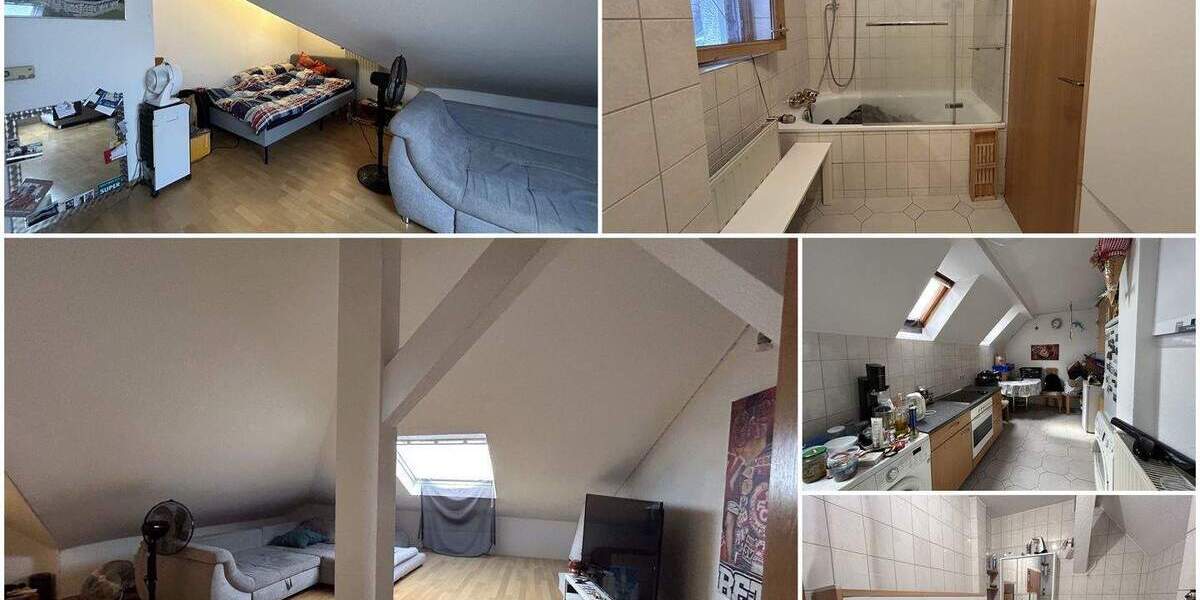 BIETERVERFAHREN - PROVISIONSFREI für Käufer - vermietete 2-ZKB im DG in Kaiserslautern 2 zimmer