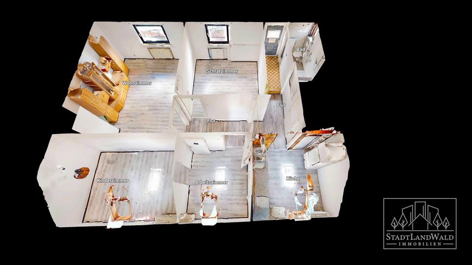 Dachgeschoßwohnung Pirmasens - 3 Zimmer, 65 m&sup2;, 390&euro; | Angebot:26659695