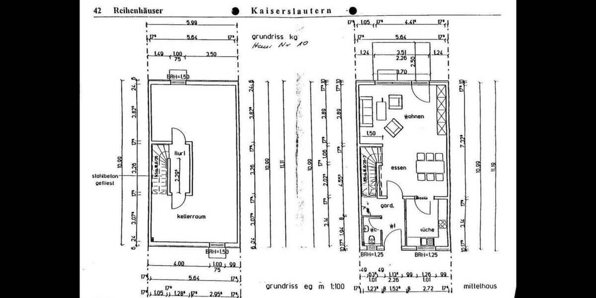 Reihenmittelhaus Kaiserslautern Innenstadt - 4 Zimmer, 146 m&sup2;, 430.000&euro; | Angebot:26527577