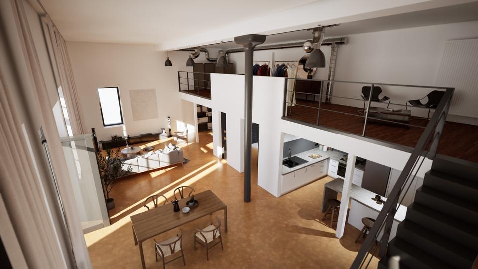 Loft - Studio - Atelier Kaiserslautern Betzenberg - 3.5 Zimmer, 142 m&sup2;, 400.000&euro; | Angebot:25879778