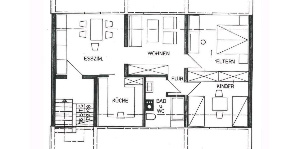 Dachgeschosswohnung in Otterbach 4 zimmer