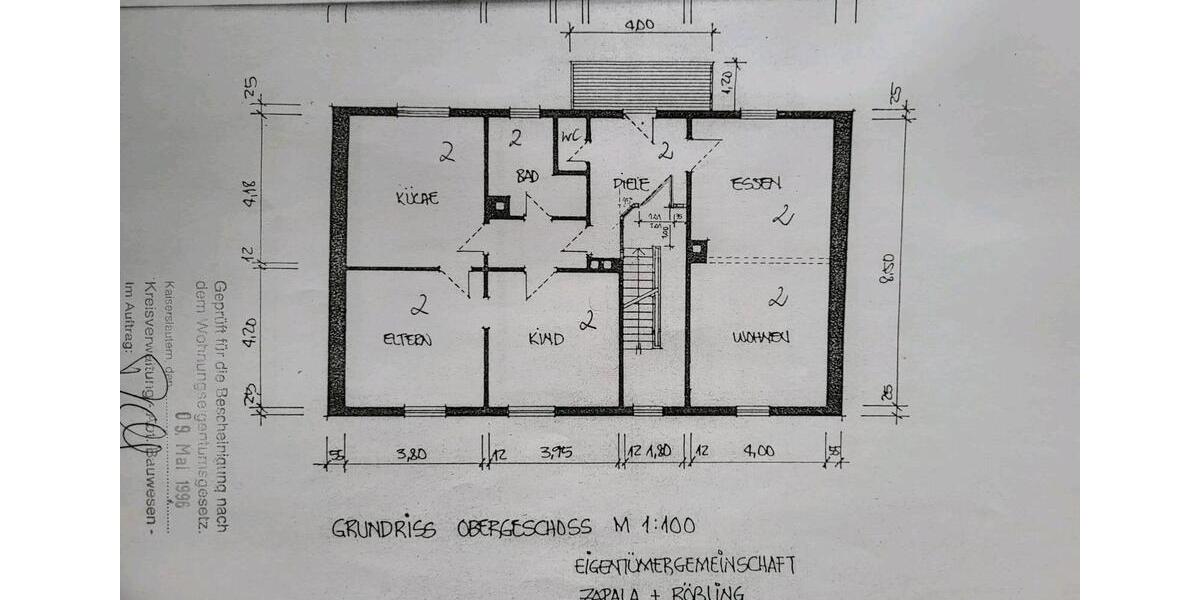 Etagenwohnung Otterbach - 6 Zimmer, 156 m&sup2;, 265.000&euro; | Angebot:26300347