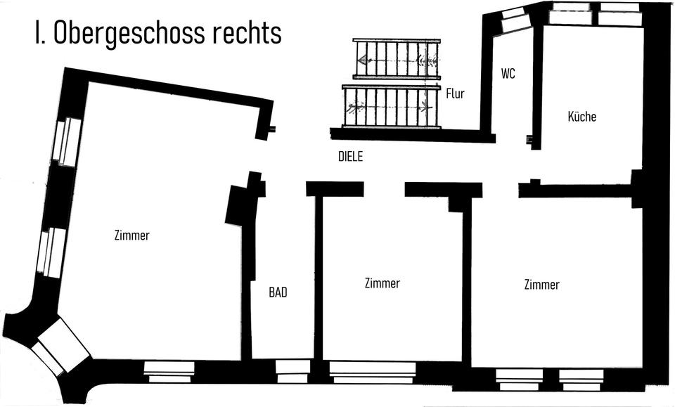 Etagenwohnung Pirmasens - 3 Zimmer, 90 m&sup2;, 550&euro; | Angebot:26442759