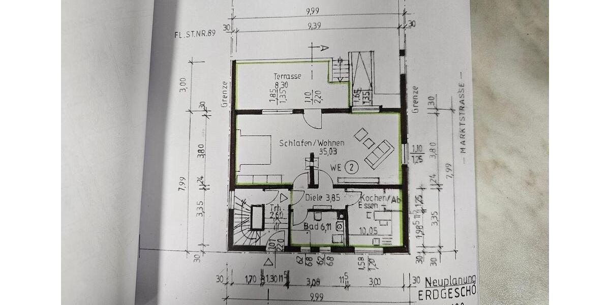 Erdgeschoßwohnung Marnheim - 2 Zimmer, 55 m&sup2;, 850&euro; | Angebot:27616161