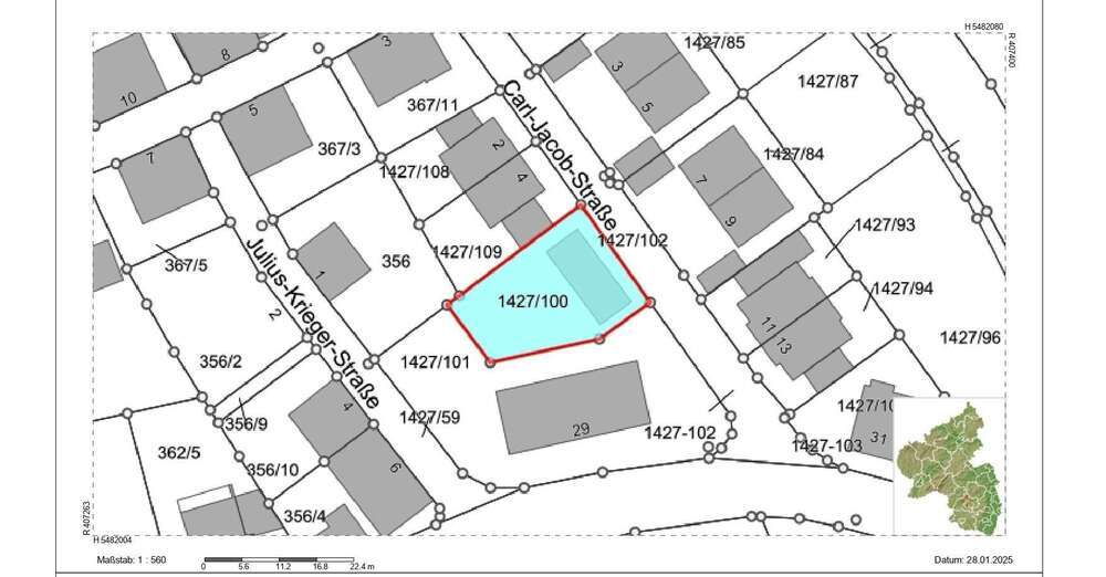 Grundstück zu verkaufen in Kaiserslautern 159.000 € 391 m²