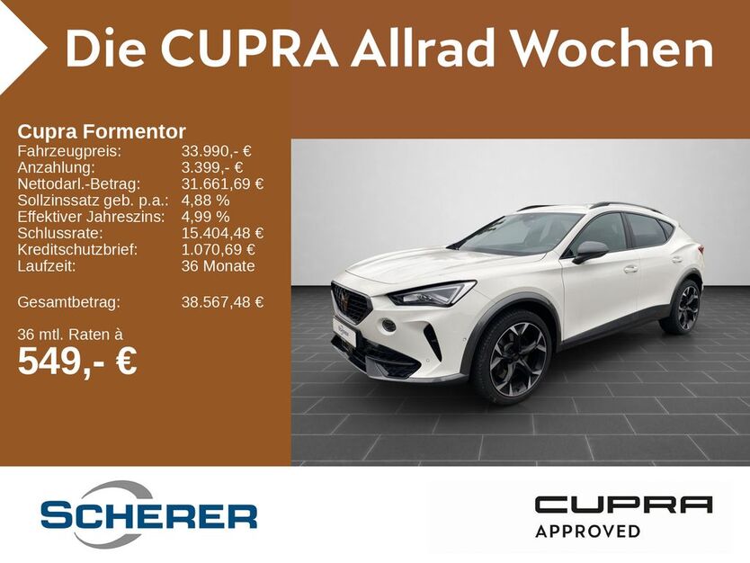 Cupra Formentor 14.300 km 32.990 € Neustadt a.d. Weinstraße 67433