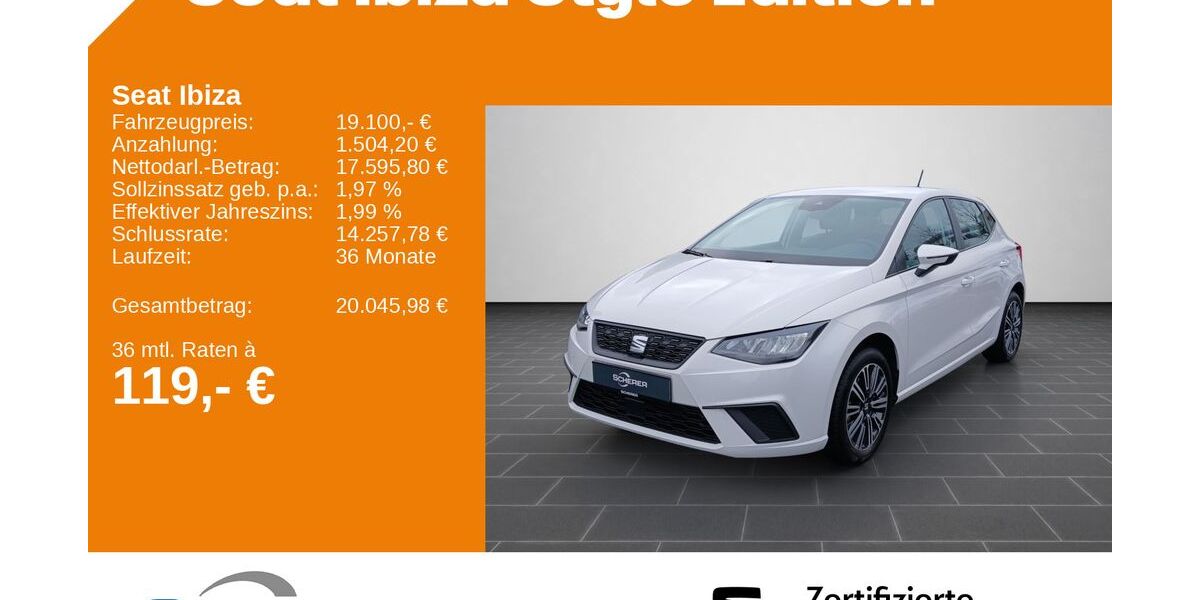 Seat Ibiza 16.985 km 19.100 &euro; Kaiserslautern 67657