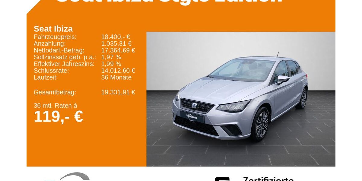 Seat Ibiza 11.380 km 18.400 &euro; Kaiserslautern 67657