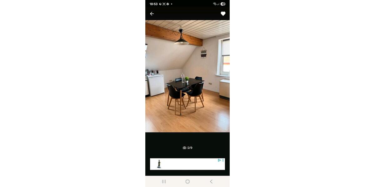 Dachgeschoßwohnung Altenglan - 1.5 Zimmer, 55 m&sup2;, 450&euro; | Angebot:25476186