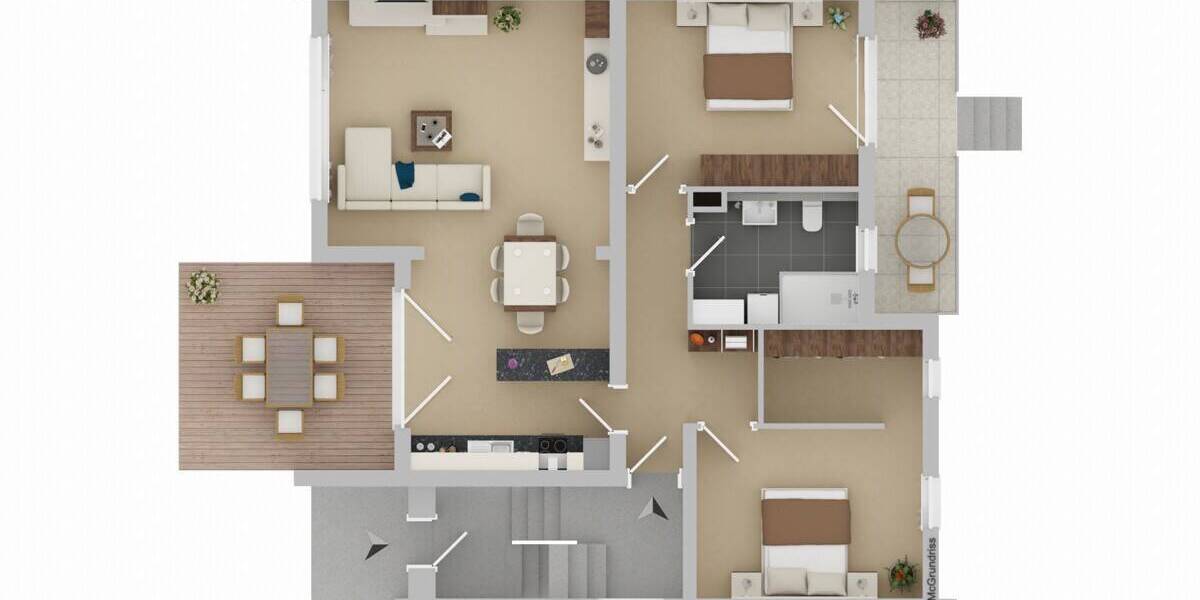 Etagenwohnung Ramstein - 3 Zimmer, 99 m&sup2;, 350.000&euro; | Angebot:26158936