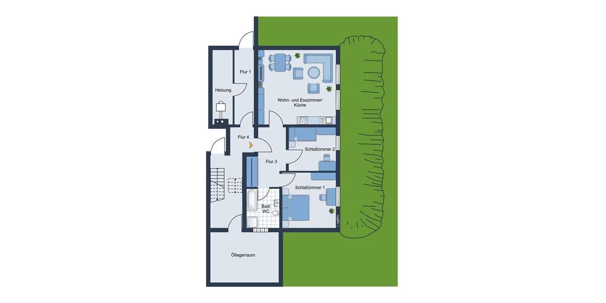 Etagenwohnung Carlsberg - 3 Zimmer, 72 m&sup2;, 129.000&euro; | Angebot:25774789