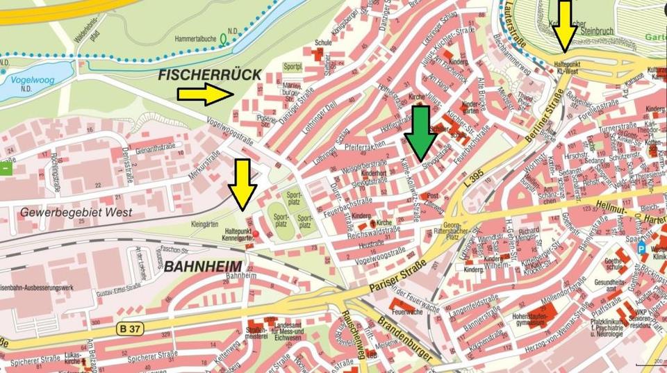 Etagenwohnung Kaiserslautern Engelshof - 2 Zimmer, 45 m&sup2;, 410&euro; | Angebot:26418435