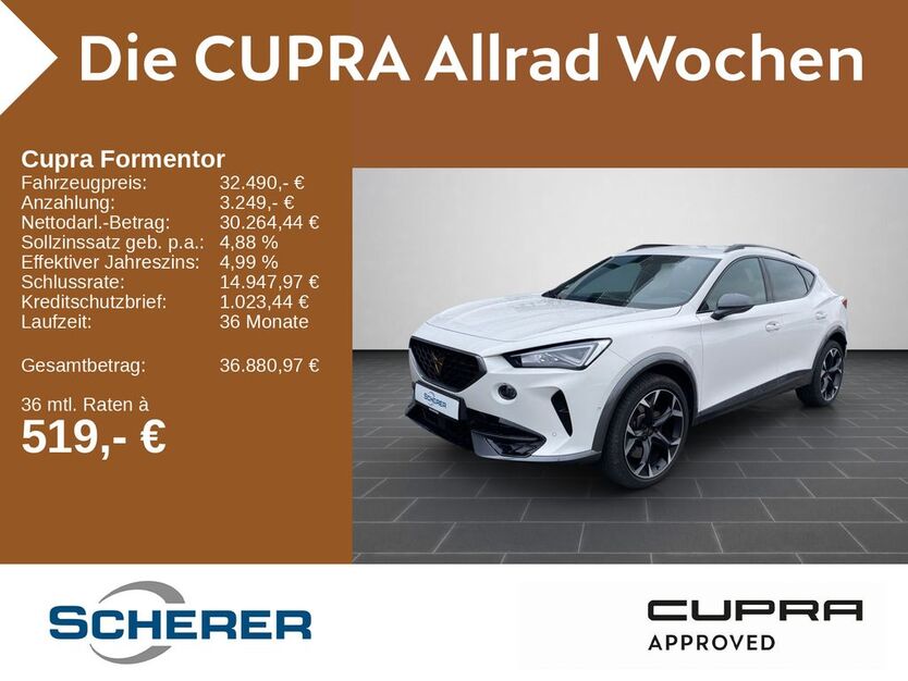 Cupra Formentor 15.400 km 31.990 € Neustadt a.d. Weinstraße 67433