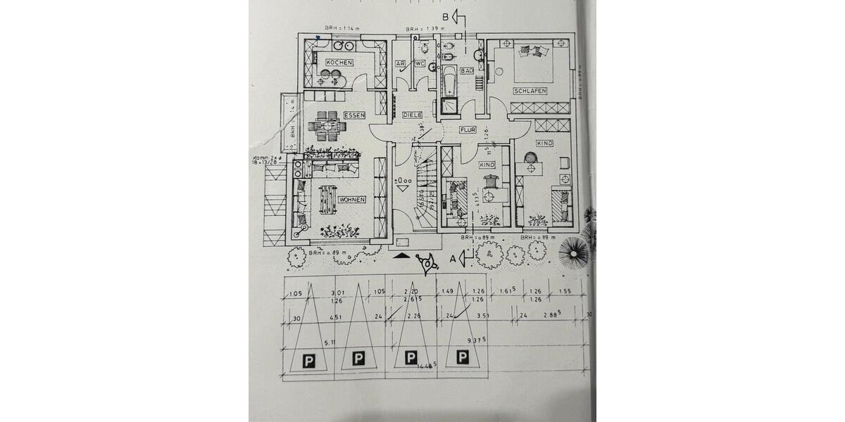Erdgeschoßwohnung Queidersbach - 4 Zimmer, 107 m&sup2;, 1.200&euro; | Angebot:24748822