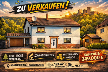 Haus Kaiserslautern Dansenberg - 6 Zimmer, 124 m&sup2;, 249.000&euro; | Angebot:24670073