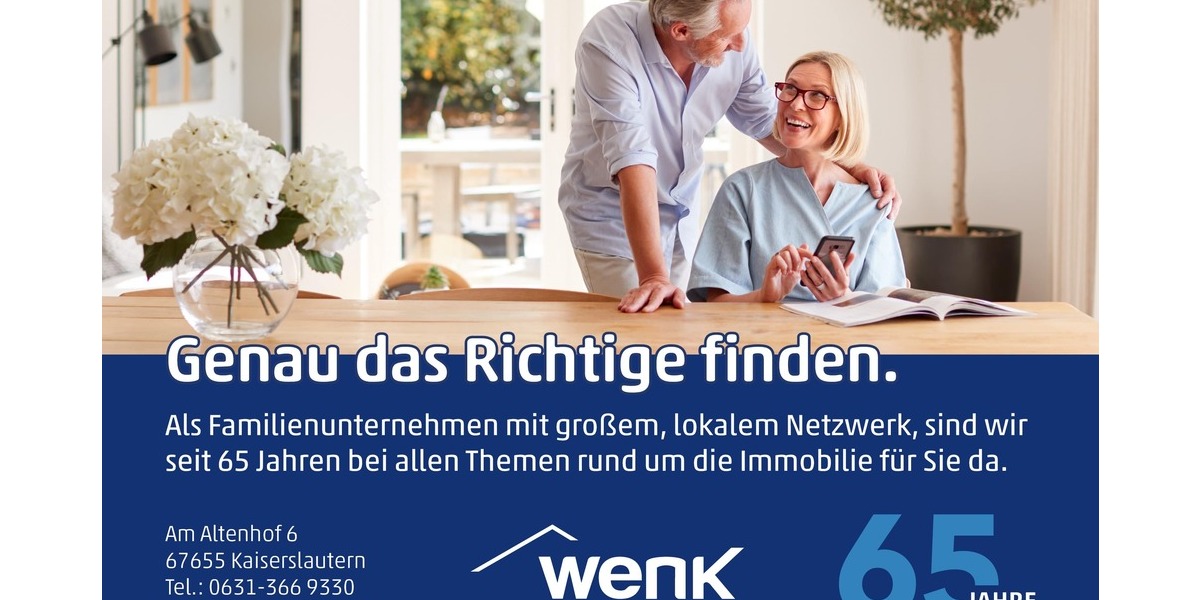 Etagenwohnung Kaiserslautern Innenstadt - 2 Zimmer, 63 m&sup2;, 950&euro; | Angebot:26204850