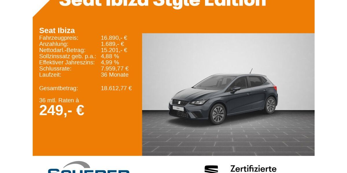Seat Ibiza 12.600 km 19.700 &euro; Neustadt a.d. Weinstraße 67433