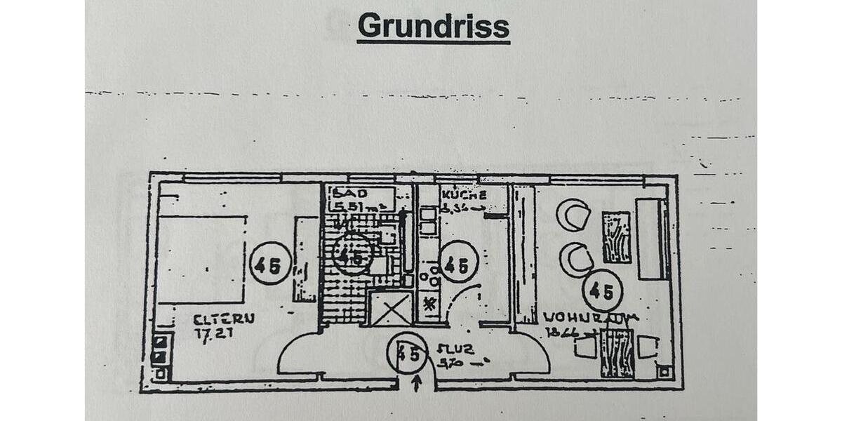 Etagenwohnung Bad Dürkheim - 2 Zimmer, 55 m&sup2;, 138.000&euro; | Angebot:25569357