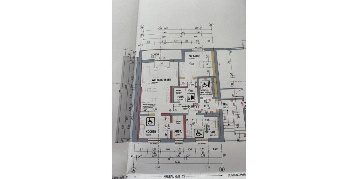Etagenwohnung Kaiserslautern Innenstadt - 2 Zimmer, 85 m&sup2;, 980&euro; | Angebot:26875127