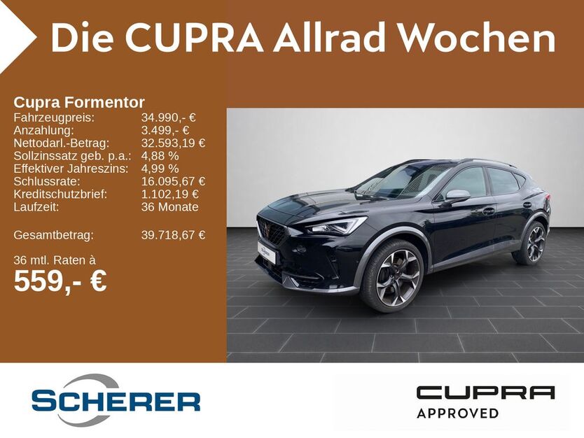 Cupra Formentor 22.700 km 32.490 € Neustadt a.d. Weinstraße 67433