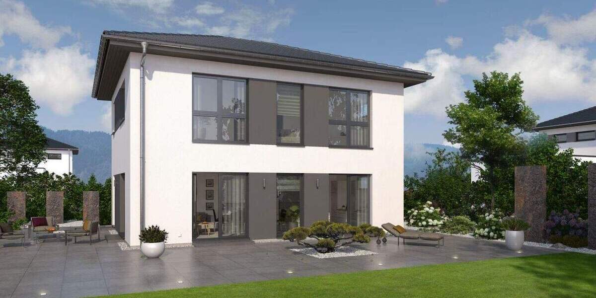 MODERNES WOHNHAUS MIT ELEGANTEM WALMDACH 4 zimmer