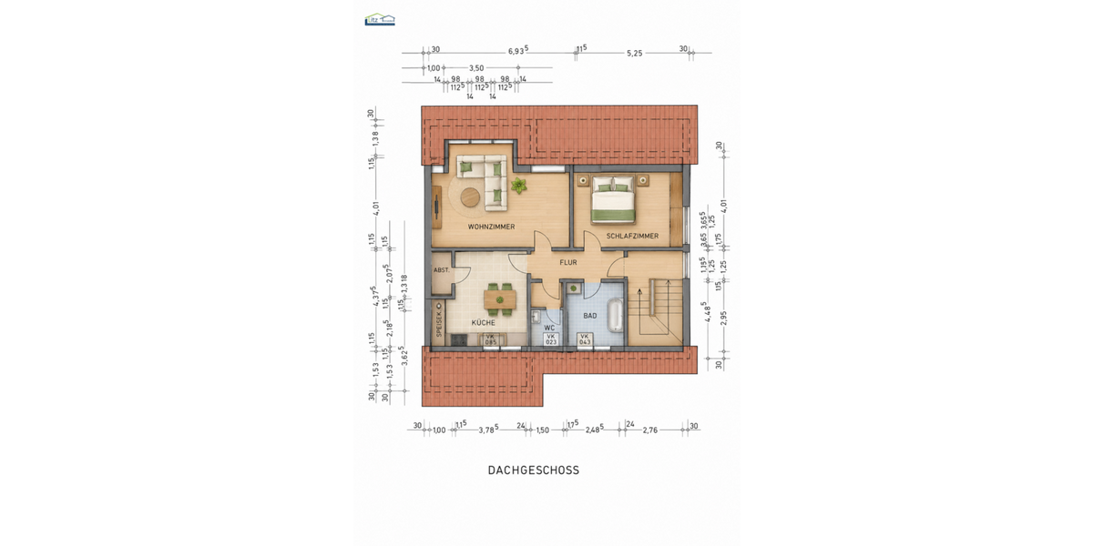 Etagenwohnung Neustadt an der Weinstraße-Königsbach Königsbach - 2 Zimmer, 78 m&sup2;, 850&euro; | Angebot:26883148