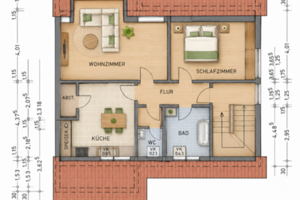 Wohnung Neustadt an der Weinstraße-Königsbach Königsbach - 2 Zimmer, 78 m&sup2;, 850&euro; | Angebot:26883148