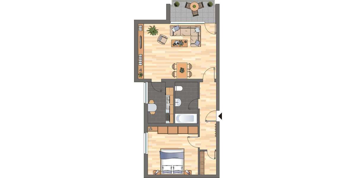Etagenwohnung Neustadt an der Weinstraße - 2 Zimmer, 59 m&sup2;, 649&euro; | Angebot:27723042