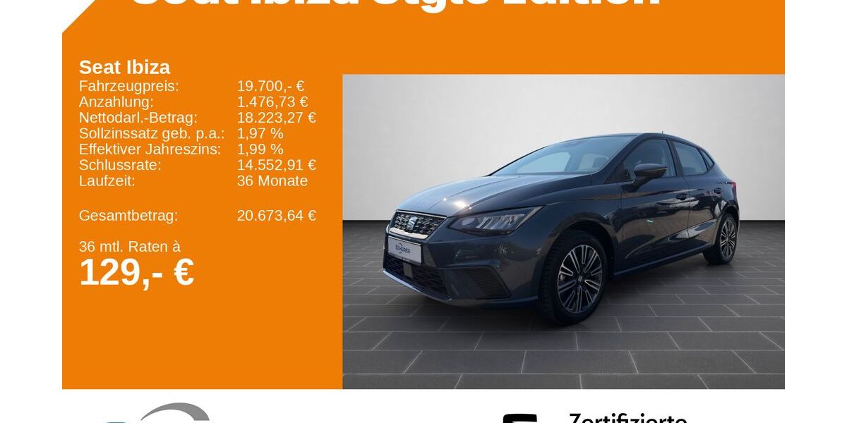 Seat Ibiza 12.600 km 18.100 &euro; Neustadt a.d. Weinstraße 67433