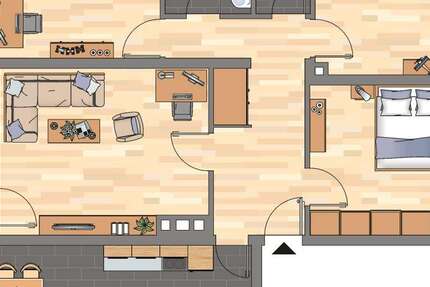 Wohnung Bad Dürkheim Hausen - 4 Zimmer, 89 m&sup2;, 759&euro; | Angebot:26492304