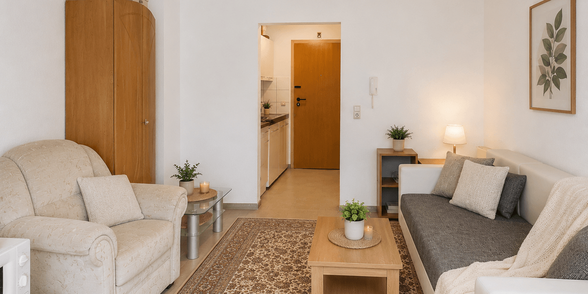 Etagenwohnung Kaiserslautern Betzenberg - 1 Zimmer, 21 m&sup2;, 72.500&euro; | Angebot:26802692