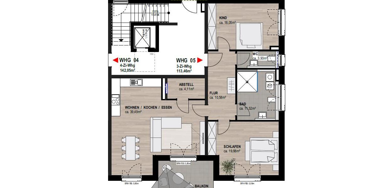 Etagenwohnung Neustadt an der Weinstraße Diedesfeld - 3 Zimmer, 113 m&sup2;, 1.816&euro; | Angebot:26101949