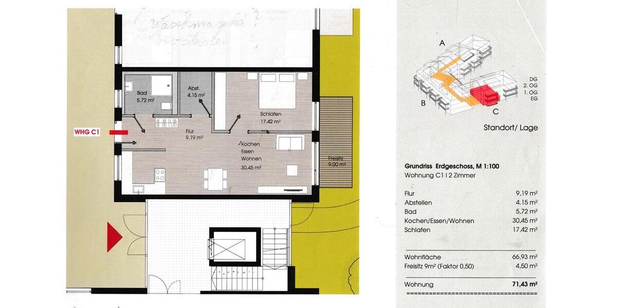 Erdgeschoßwohnung Bad Dürkheim - 2 Zimmer, 71 m&sup2;, 320.000&euro; | Angebot:26166421