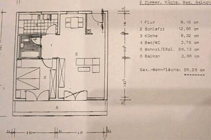 Wohnung Kaiserslautern Engelshof - 2.5 Zimmer, 60 m&sup2;, 130.000&euro; | Angebot:27534876